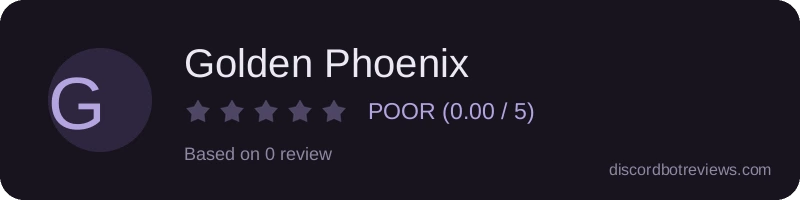 Rating widget preview for Golden Phoenix
