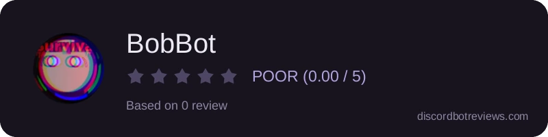 Rating widget preview for BobBot