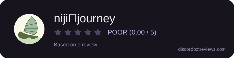 Rating widget preview for niji・journey