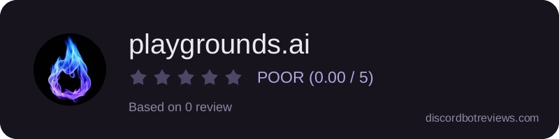 Rating widget preview for playgrounds.ai