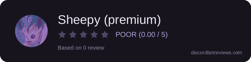 Rating widget preview for Sheepy (premium)