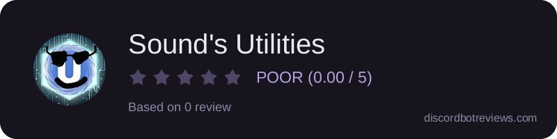 Rating widget preview for Sound's Utilities 