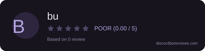 Rating widget preview for bu