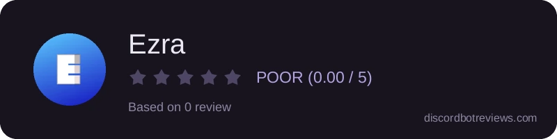 Rating widget preview for Ezra