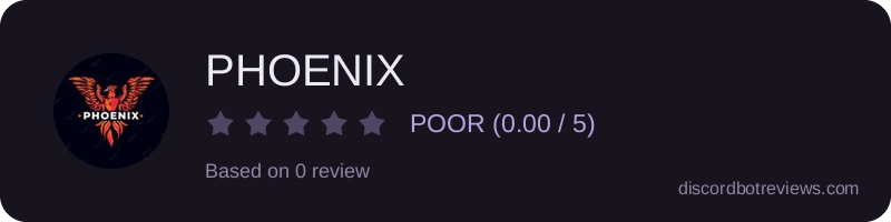 Rating widget preview for PHOENIX