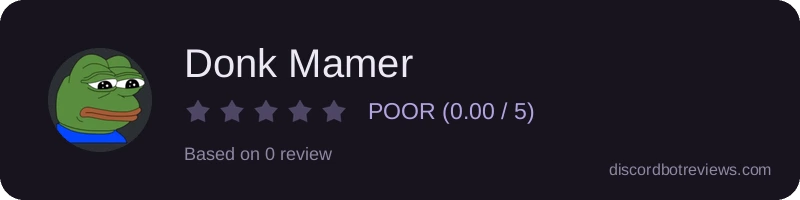 Rating banner for Donk Mamer