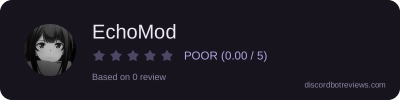 Rating widget preview for EchoMod