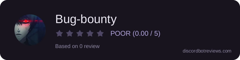 Rating widget preview for Bug-bounty