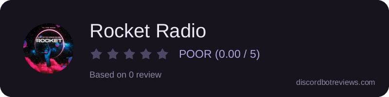 Rating widget preview for Rocket Radio