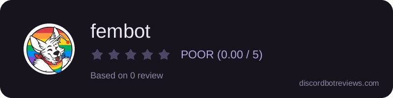 Rating banner for fembot