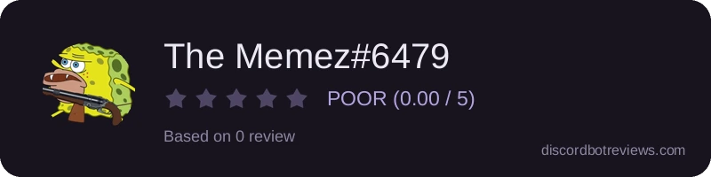Rating widget preview for The Memez#6479