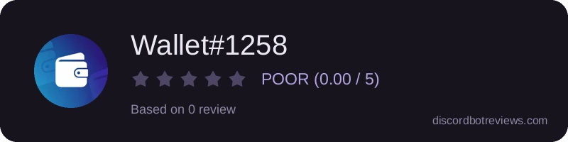 Rating widget preview for Wallet#1258