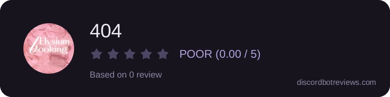 Rating widget preview for 404