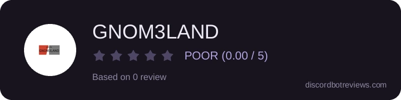 Rating widget preview for GNOM3LAND