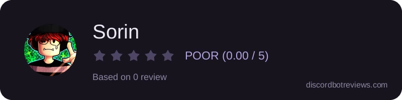 Rating widget preview for Sorin