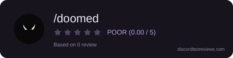 Rating widget preview for /doomed