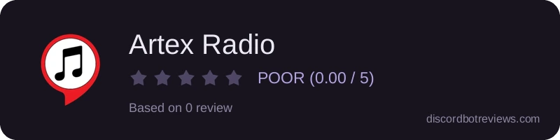 Rating widget preview for Artex Radio
