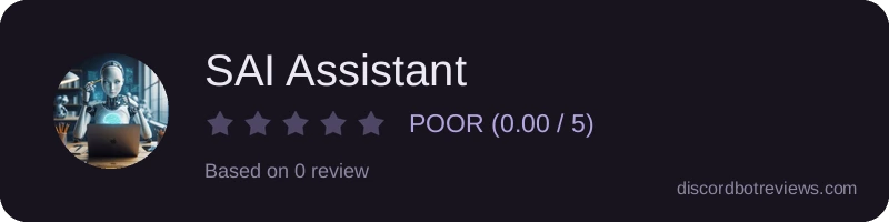 Rating widget preview for SAI Assistant