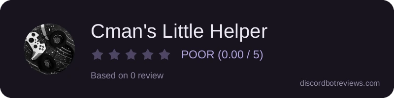 Rating banner for Cman's Little Helper