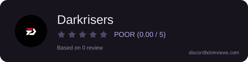 Rating widget preview for Darkrisers