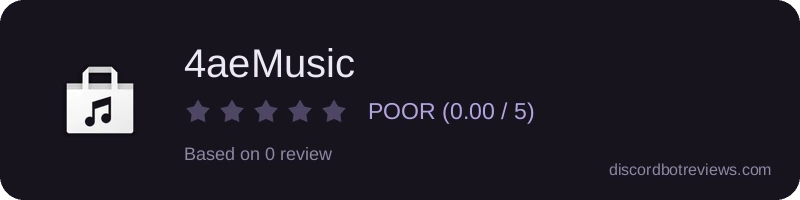 Rating widget preview for 4aeMusic