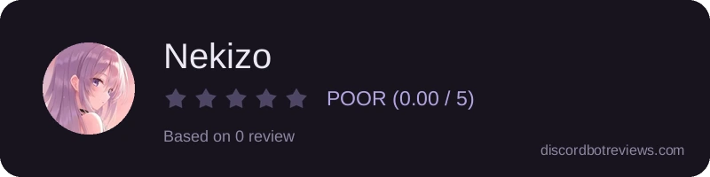 Rating widget preview for Nekizo