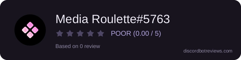 Rating widget preview for Media Roulette#5763