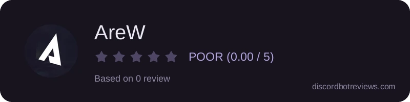 Rating widget preview for AreW