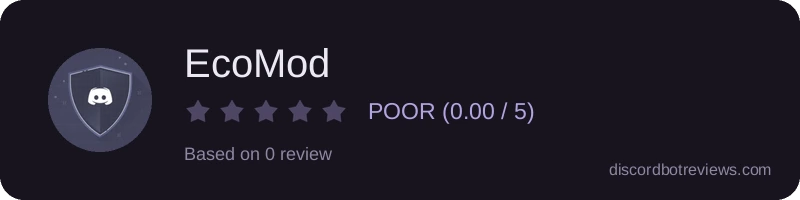 Rating widget preview for EcoMod