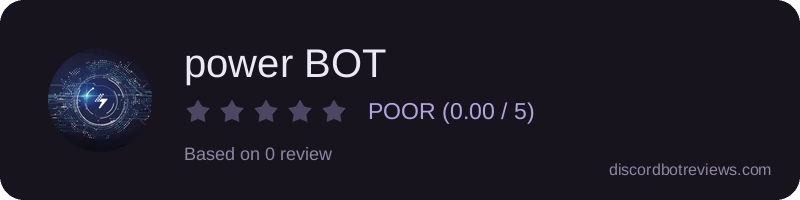 Rating widget preview for power BOT