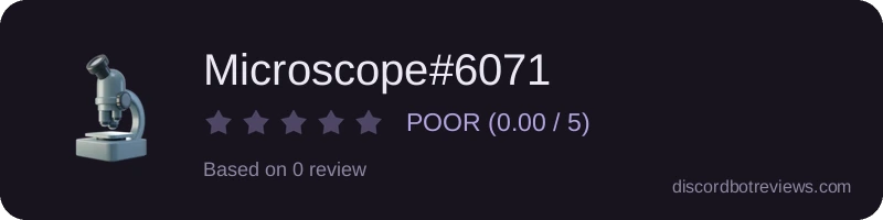Rating widget preview for Microscope#6071