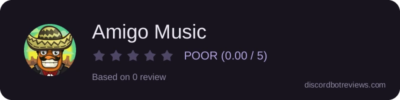 Rating widget preview for Amigo Music