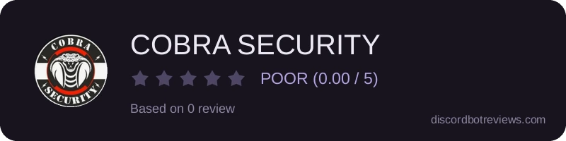 Rating banner for COBRA SECURITY
