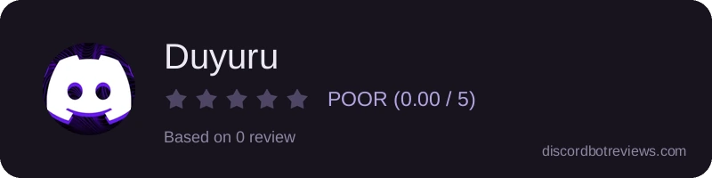 Rating widget preview for Duyuru