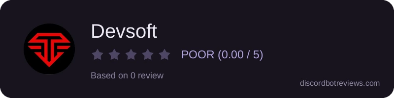 Rating widget preview for Devsoft