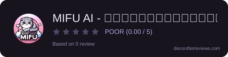 Rating widget preview for MIFU AI - ผู้ช่วยตัวน้อย