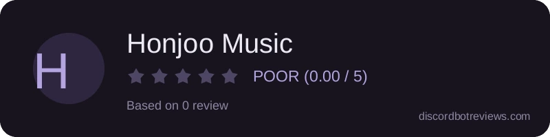 Rating banner for Honjoo Music