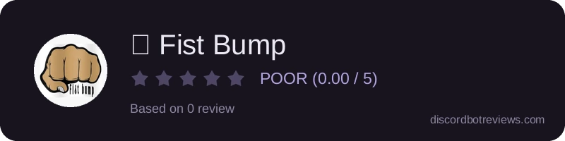 Rating widget preview for 👊 Fist Bump