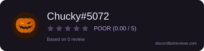 Rating widget preview for Chucky#5072
