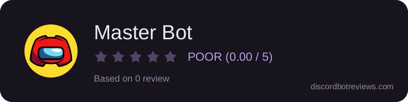 Rating widget preview for Master Bot