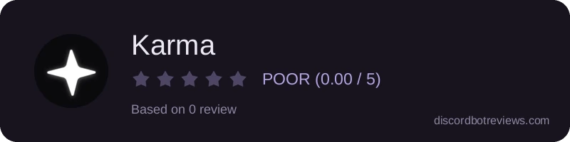Rating widget preview for Karma