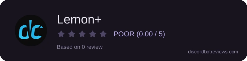 Rating widget preview for Lemon+
