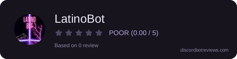 Rating banner for LatinoBot