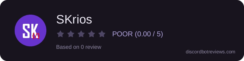 Rating widget preview for SKrios