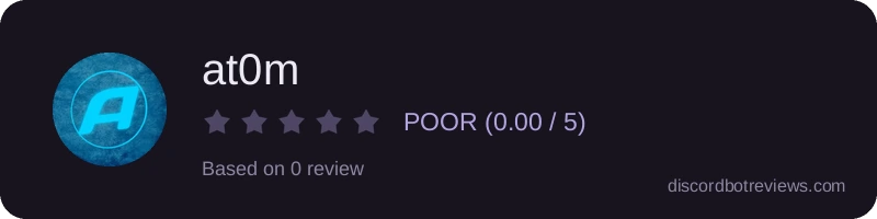 Rating widget preview for at0m
