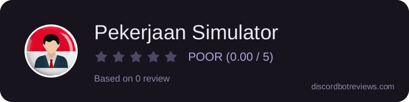 Rating widget preview for Pekerjaan Simulator