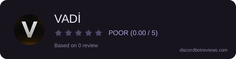 Rating widget preview for VADİ