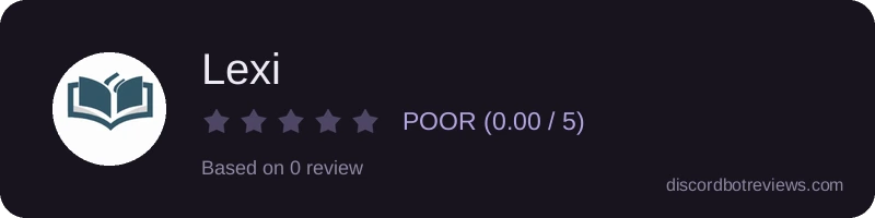 Rating widget preview for Lexi