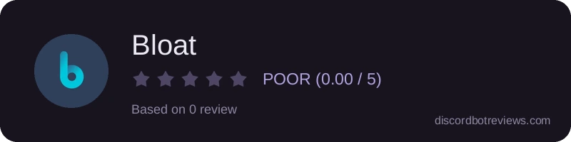 Rating widget preview for Bloat
