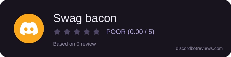 Rating widget preview for Swag bacon